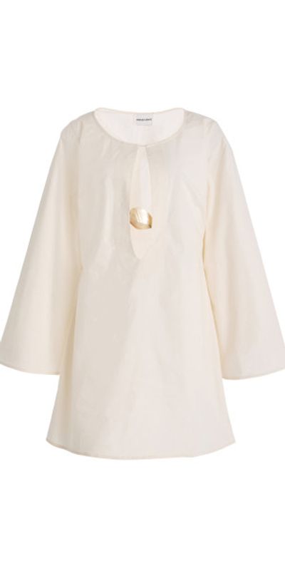 Marlies Grace Marlies Grace - Exclusive Ocean Cotton Mini Dress - White - M