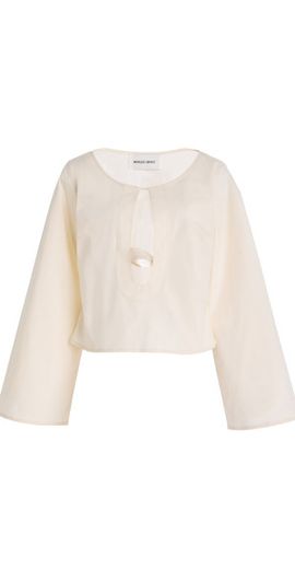 Marlies Grace Marlies Grace - Exclusive Ocean Cotton Top - White - L