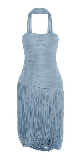 Marmar Halim Marmar Halim - Strapless Fringed Dress - Purple - EU 34