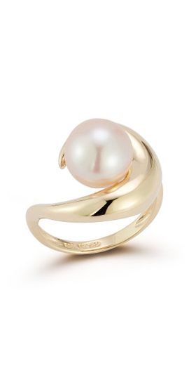 Mateo Mateo - 14K Yellow Gold Pearl Ring - Yellow - US 7 - Gifts For Her