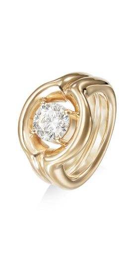 Melissa Kaye Melissa Kaye - 18k Yellow Gold Rocky Pinky Ring Large - Gold - US 4 - Gifts For Her