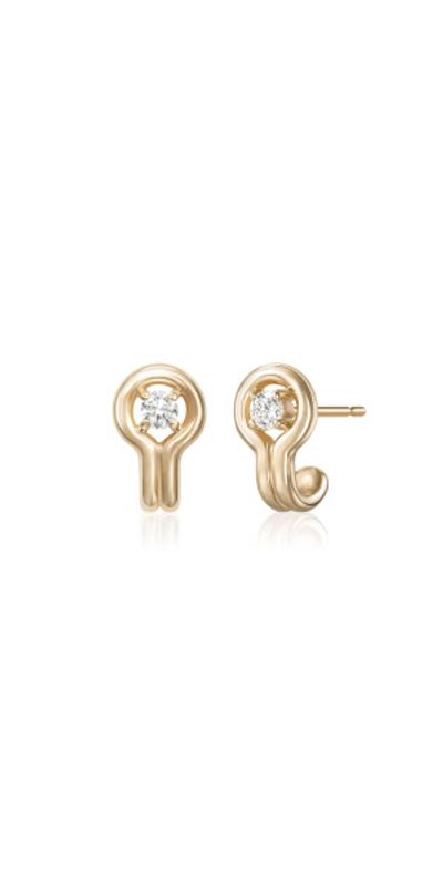 Melissa Kaye Melissa Kaye - 18k Yellow Gold Rocky Rae Stud - Gold - OS - Gifts For Her