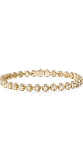 Melissa Kaye Melissa Kaye - Audrey 18K Yellow Gold Diamond Tennis Bracelet - Gold - OS - Gifts For Her