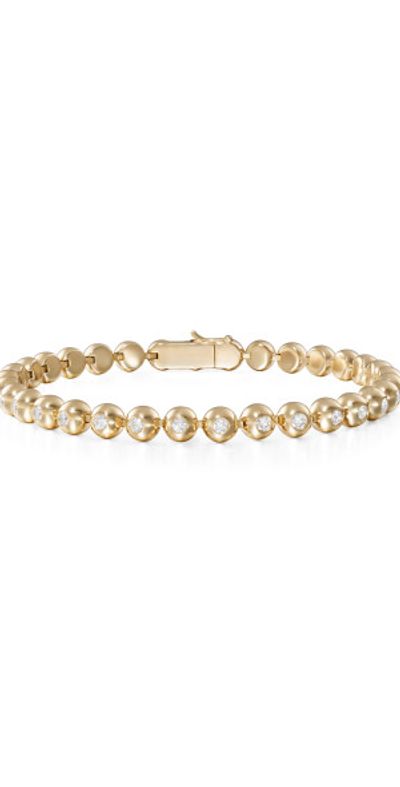 Melissa Kaye Melissa Kaye - Audrey 18K Yellow Gold Diamond Tennis Bracelet - Gold - OS - Gifts For Her