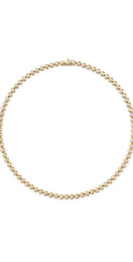 Melissa Kaye Melissa Kaye - Audrey Small 18K Yellow Gold Diamond Tennis Necklace - Gold - OS - Moda Operandi - Gifts For Her