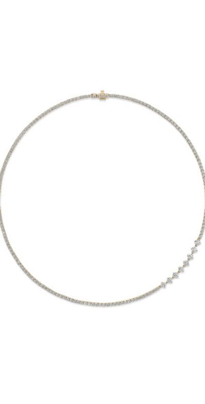 Melissa Kaye Melissa Kaye - Stella 18K Yellow Gold Diamond Tennis Necklace - Gold - OS - Gifts For Her