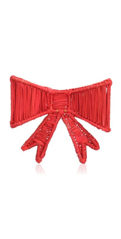 Mercedes Salazar Mercedes Salazar - Set-Of-Two; Bowtastic Napkin Ring - Red