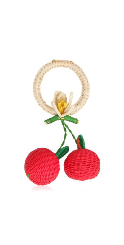 Mercedes Salazar Mercedes Salazar - Set-Of-Two; Cherry Harvest Napkin Ring - Red