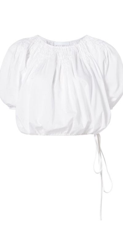 Merlette Merlette - Lotus Cotton-Lawn Top - White - L