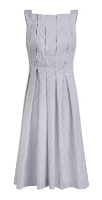 【Merlette】ASTER DRESS Merlette - Aster Tiered Cotton Poplin Mini Dress