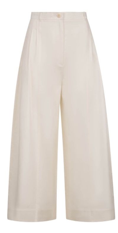 Merlette Merlette - Yuna Cotton-Blend Pants - Off-White - US 10