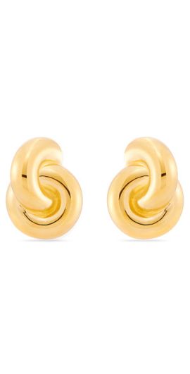 MÉGA MÉGA  - Jumbo Double Knot 14K Gold Vermeil Earrings - Gold - OS - Gifts For Her