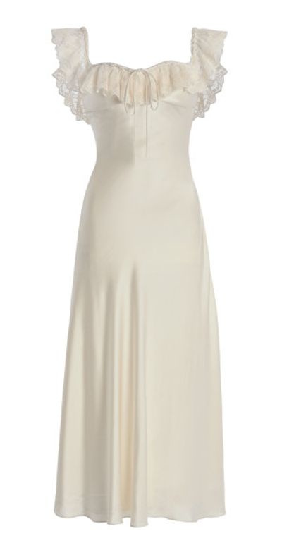 mirror palais sonata off-the-shoulder silk midi dress Mirror Palais Sonata Dress