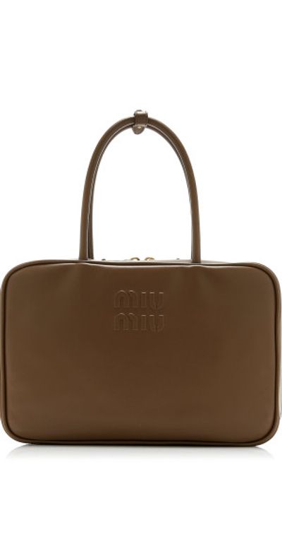 Miu Miu Miu Miu - Beau Leather Shoulder Bag - Green - OS