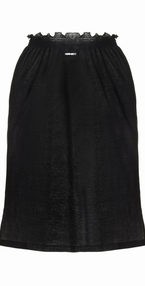 【関税無・国内発】 MIU MIU / Jersey Midi Skirt / スカート Miu Miu - - Cotton Jersey Midi Skirt - Black - XS - Moda