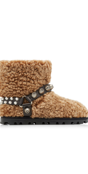 Shearling Bottines Miu Miu Shearling Boots