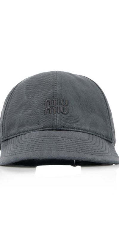 Miu Miu Classic Cowboy Cotton Baseball Cap Miu miu miu cap - Gem main image 4