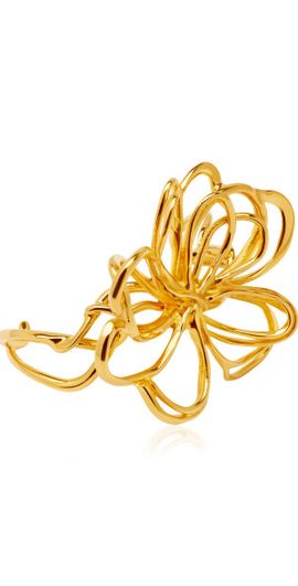Oscar de la Renta Oscar de la Renta - Wire Flower Cuff - Gold - OS - Gifts For Her