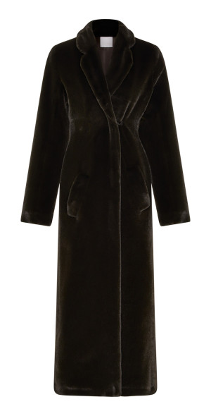 Paris Georgia - - Augustine Oversized Faux Fur Coat - Brown - S