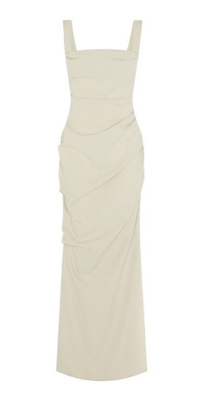 paris georgia raf draped jersey maxi dress - - - Neutral - L YGroup_colourway-kata