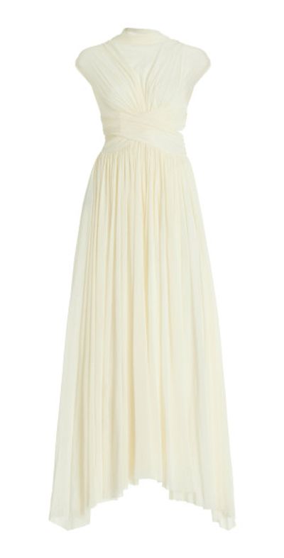Philosophy di Lorenzo Serafini - - Wrapped Chiffon Maxi Dress - Ivory - IT  44 - Moda Operandi