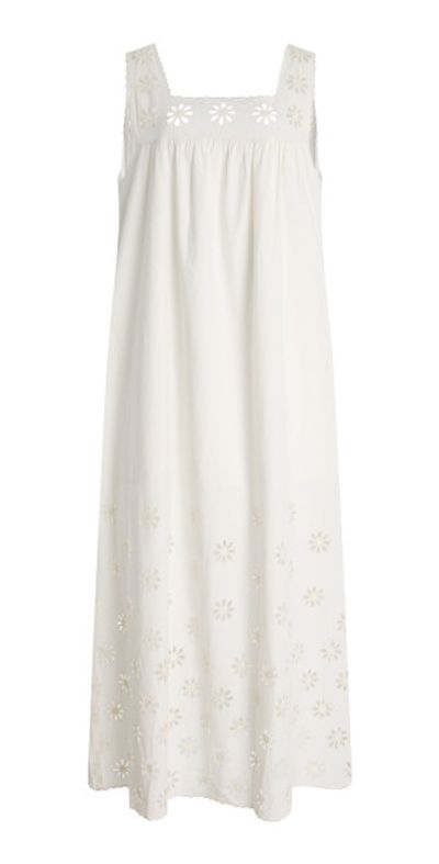 posse flared maxi dress Posse - - Exclusive Riviera Cecilia Cotton Maxi Dress - White