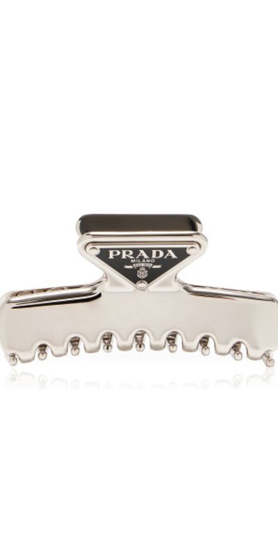 Prada Prada - Metal Hair Clip - Silver - OS