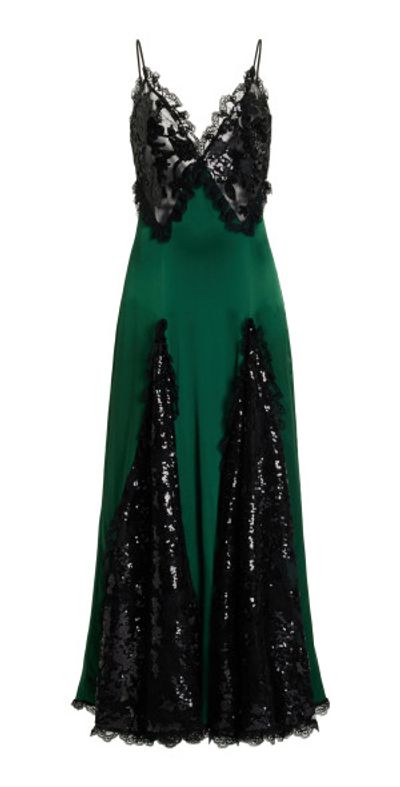 slim fit dress slacks A Line V Neck Open Back Green Lace Long Prom Dress, Green Lace Formal –  abcprom