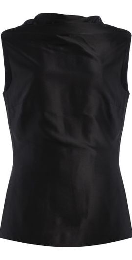 ROKSANDA ROKSANDA - Maris Silk-Satin Top - Black - UK 6