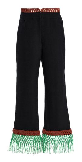 Rosie Assoulin Rosie Assoulin - Macrame Pizzants Pant - Black - US 6