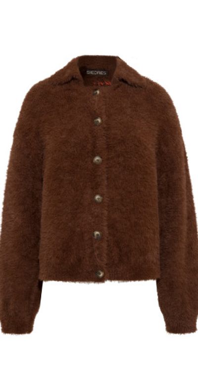 SIEDRÉS SIEDRÉS - Earth Furry Jacket - Brown - M