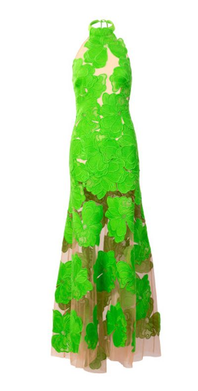 slim fit dress slacks Dark Green Chiffon Chemise main image 0