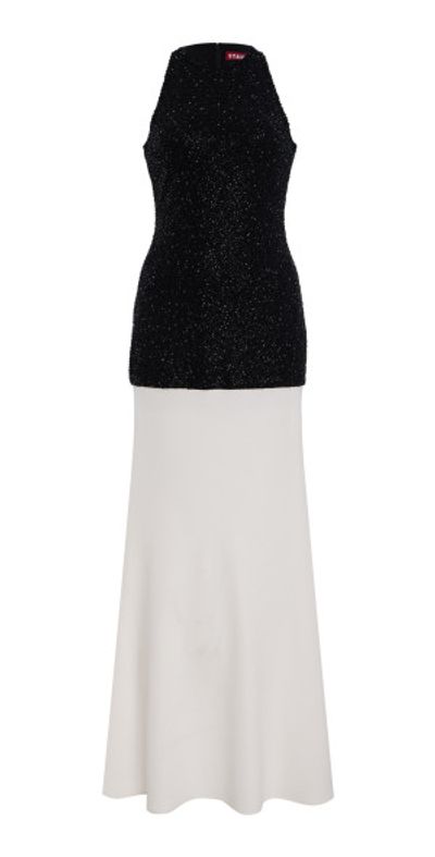 staud black and white dress Staud Brea Dress Pacific Shark Print Mini main image 0