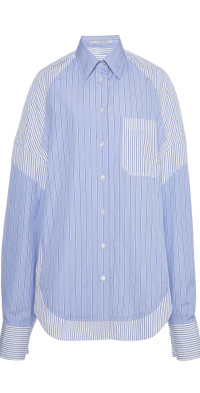 Stella McCartney Women's Mixed Stripe Shirt Blue