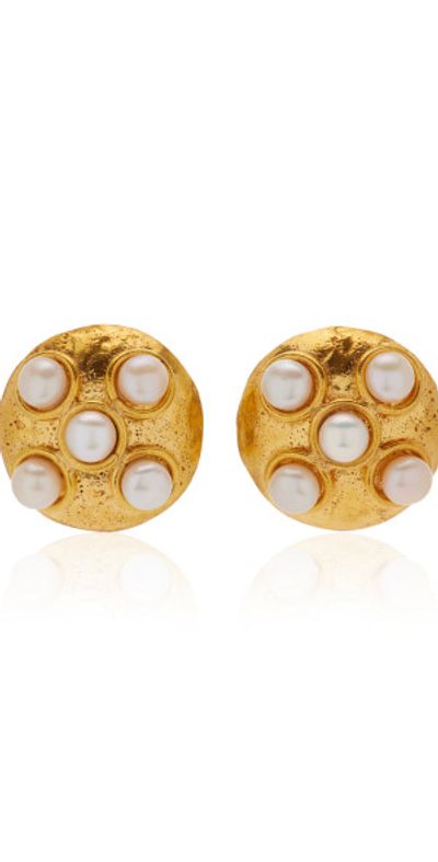 Sylvia Toledano Sylvia Toledano - Theodora 22K Gold-Plated Pearl Earrings - Gold - OS - Gifts For Her
