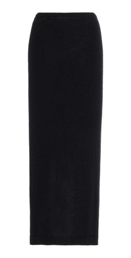 Éterne Éterne - Emma Cashmere Maxi Skirt - Black - M/L - Moda Operandi