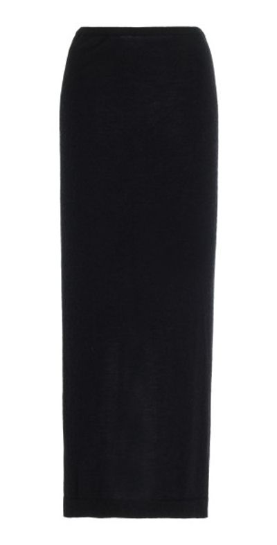 Éterne Éterne - Emma Cashmere Maxi Skirt - Black - M/L - Moda Operandi