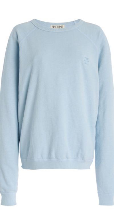 Éterne Éterne - Sonny Oversized Cotton Sweatshirt - Light Blue - M