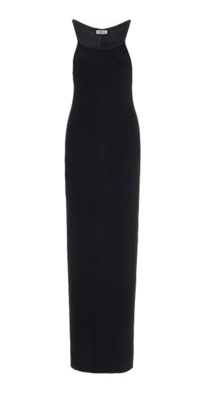 Éterne Éterne - Stretch Cotton-Blend Jersey Maxi Dress - Black - M - Moda Operandi