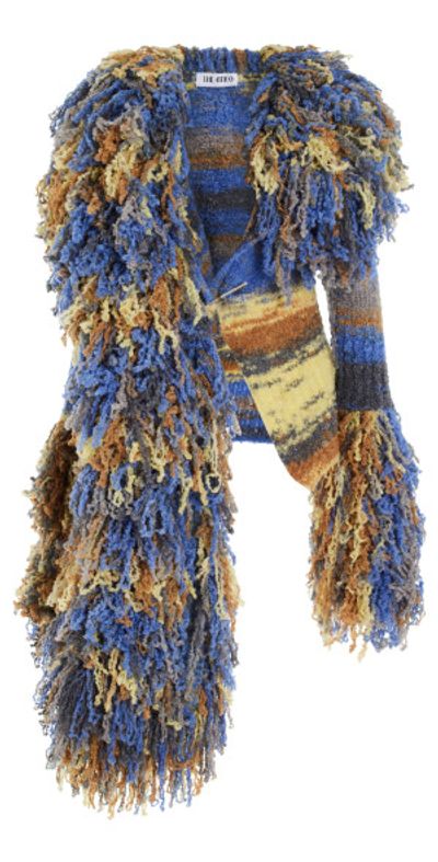 The Attico The Attico - Rhona Fringed Knitted Cardigan - Multi - IT 38 - Moda Operandi