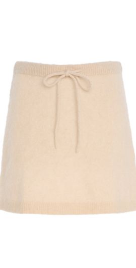 THE GARMENT THE GARMENT - Roma Mohair-Blend Mini Skirt - Ivory - UK 4