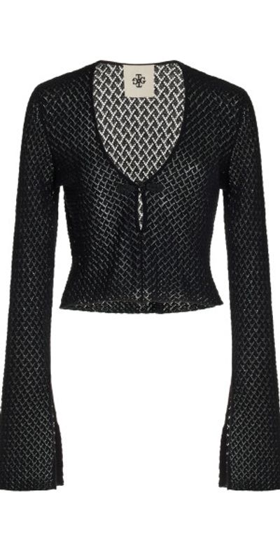 THE GARMENT THE GARMENT - Tanzania Cropped Cotton Top - Black - UK 4