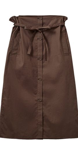 THE GARMENT THE GARMENT Cyprus CottonBled Maxi Skirt Brown UK 6