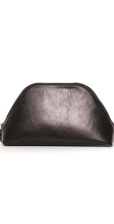 The Row The Row - Devon Leather Pouch - Black - OS