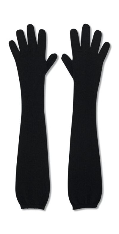 The Row The Row - Ivot Cashmere Gloves - Black - OS