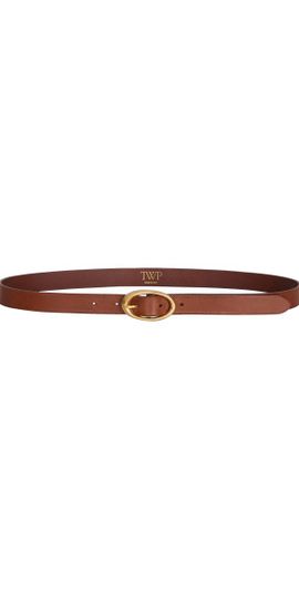 TWP TWP - Narrow Leather Belt - Tan - 80 cm