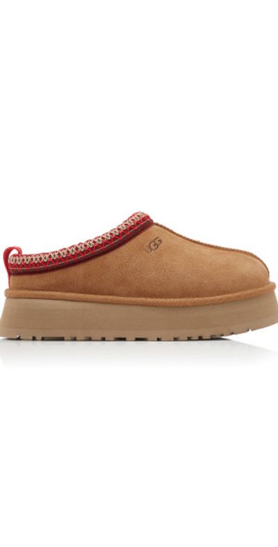 UGG UGG - Taz Sheepskin Platform Slippers - Brown - US 12
