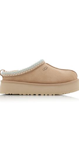 UGG UGG - Tazz Suede Platform Slippers - Neutral - US 9 - Moda Operandi