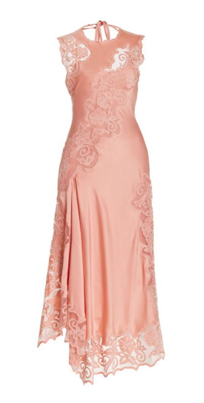 open lace back dress Ulla Johnson Freesia Gown