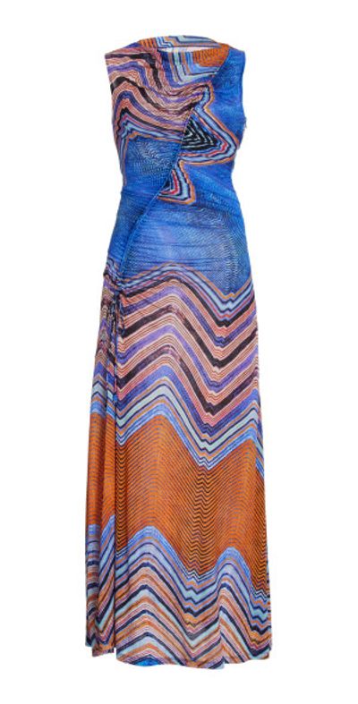 Ulla Johnson - - Natalia Ruched Tencel Maxi Dress - Print - P - Moda  Operandi
